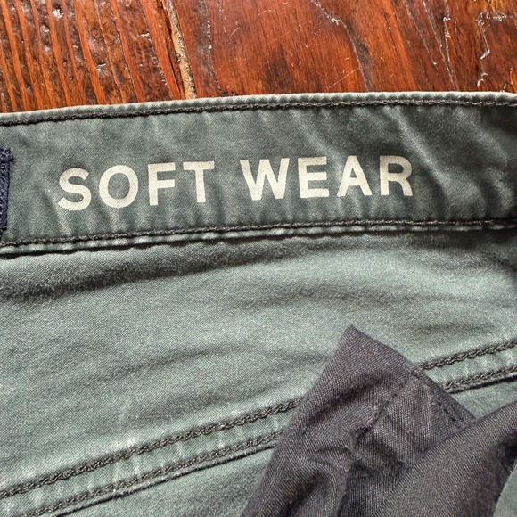 GAP Pants Mens 32x32 Green Gapflex Stretch Classic Slim Straight Soft Wear - Picture 10 of 12